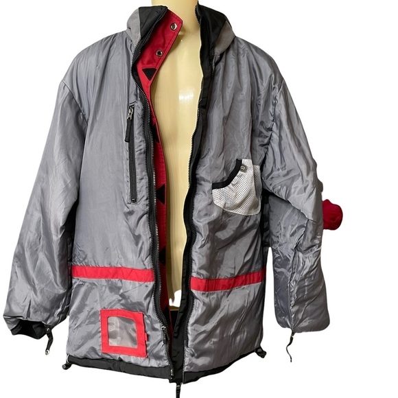 Vintage Cherokee Hooded Windbreaker with Removable & Reversible Fleece Lining M - Picture 11 of 11